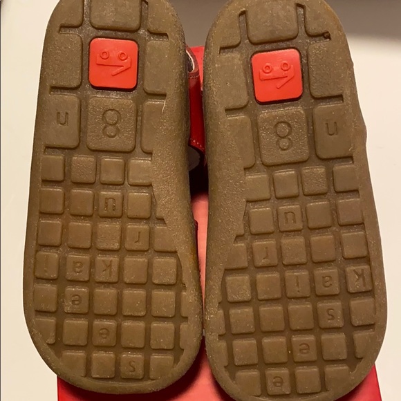 See Kai Run Red Leather Sandals 8 - Picture 3 of 4